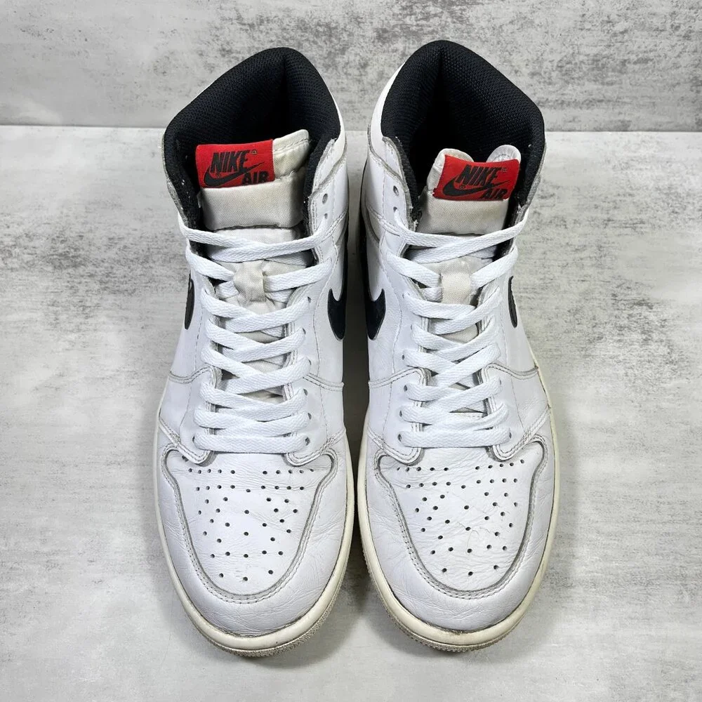 Nike Jordan 1 Retro High OG Sneakers - Men's Size 10 - Yin Yang White